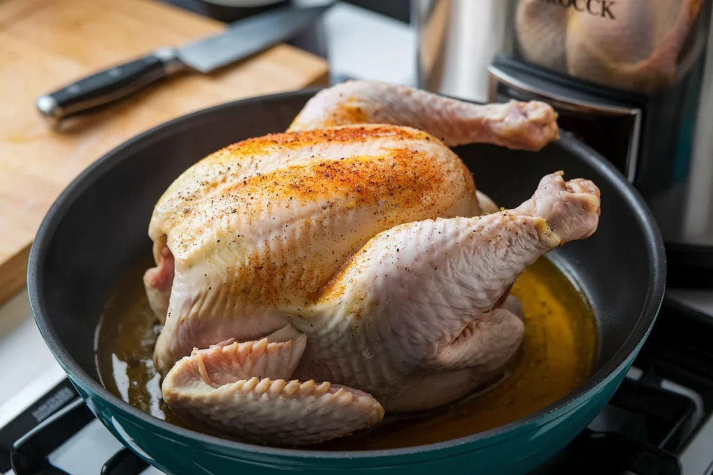 Browning Chicken Before Crock Pot