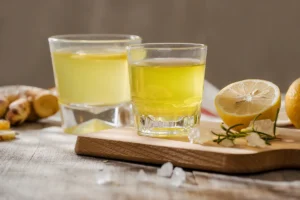 What are lemon drop shots made of?