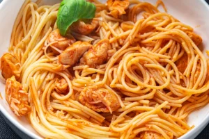 Can you cook spaghetti in chicken stock?