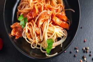 Can you cook spaghetti in chicken stock?