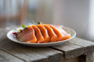 What does smoked salmon go best with?