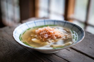 What is Japanese clear soup made of?