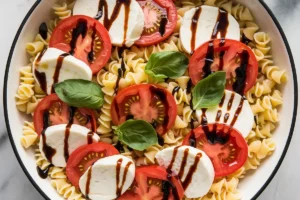 What is caprese pasta salad made of?