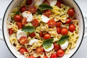 What is caprese pasta salad made of?