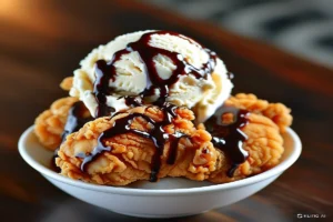 What is fried chicken ice cream made of?