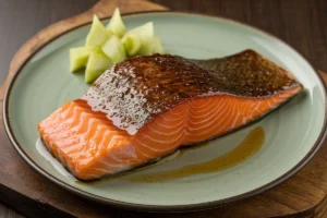 What is miso glazed salmon made of?