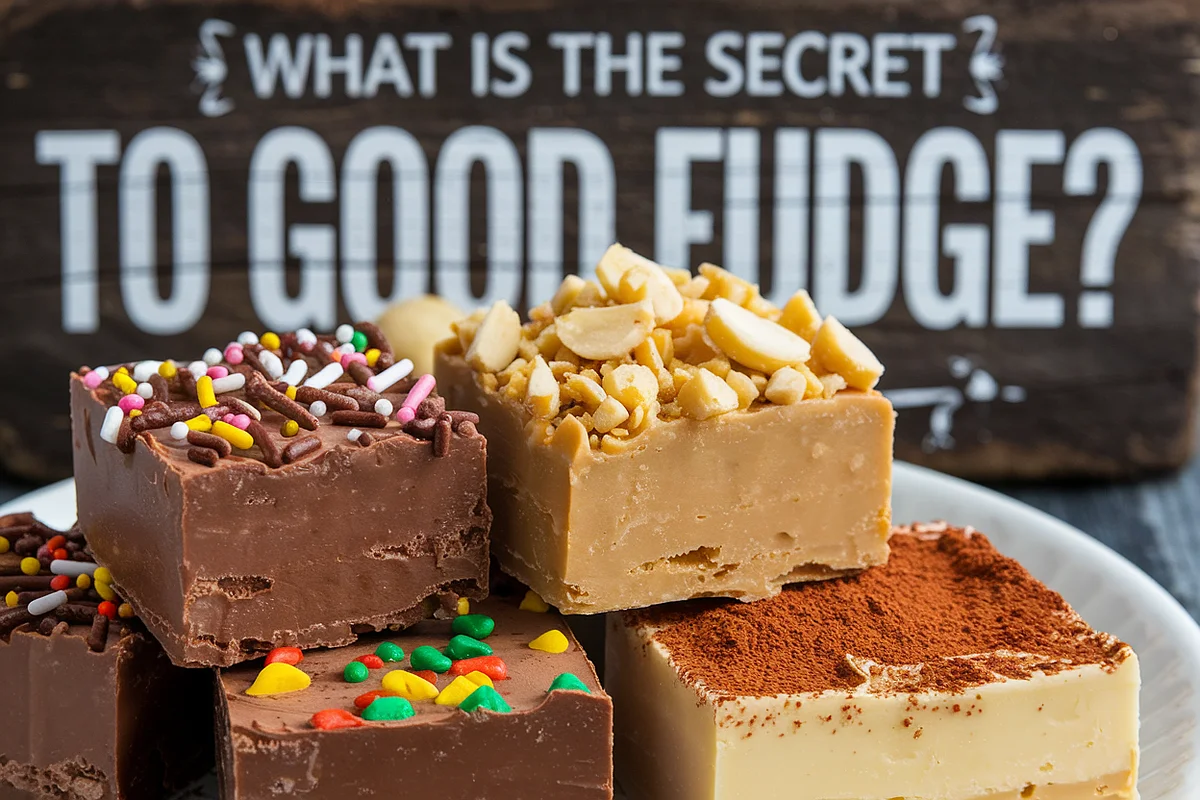 What is the secret to good fudge?