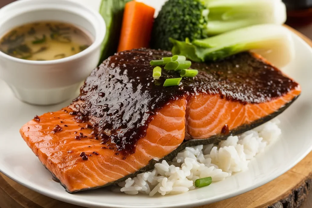 What to eat with miso salmon?