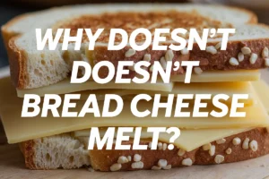 Why doesn't bread cheese melt?