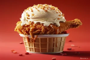 fried chicken ice cream