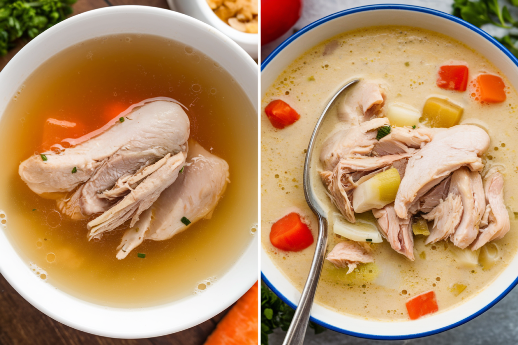 Is Chicken Broth and Cream of Chicken Soup the Same Thing?